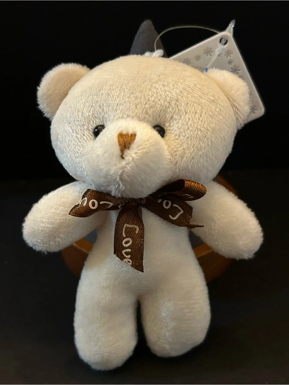 BUY 1 GET 1 FREE Cute Plush Bear 🐻 Keychains w/Brown 'Love' Ribbon Assorted